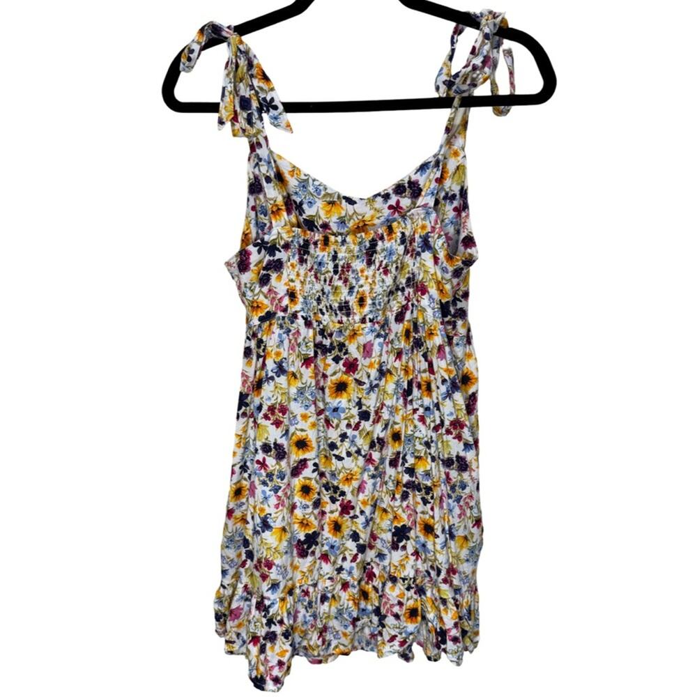 Old Navy Tie-Shoulder Fit & Flare Floral Cami Mini Dress- Wildflowers Size MP - Picture 4 of 6